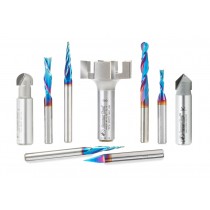 ABS900 - Axiom 9pc W/Spektra Coating CNC Bit Set For AR Series by Amana Tool